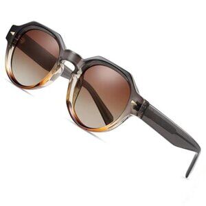 Polarized Sunglasses Unisex Retro Acetate UV400 Protection